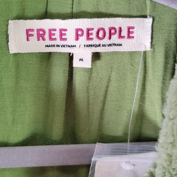 FREE PEOPLE joplin cozy sherpa jacket Sz M NEW - Picture 9 of 11